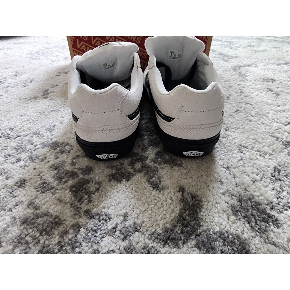 NEW Vans Caldrone Black Outsole Marshmallow White Suede Men's Sneakers Size 9 - Picture 4 of 8